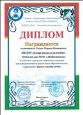 Диплом участника за участие в городском творческом конкурсе среди воспитанников ДОУ "Дорога глазами детей" Диплом участника за участие в городском творческом конкурсе среди воспитанников ДОУ "Дорога глазами детей"